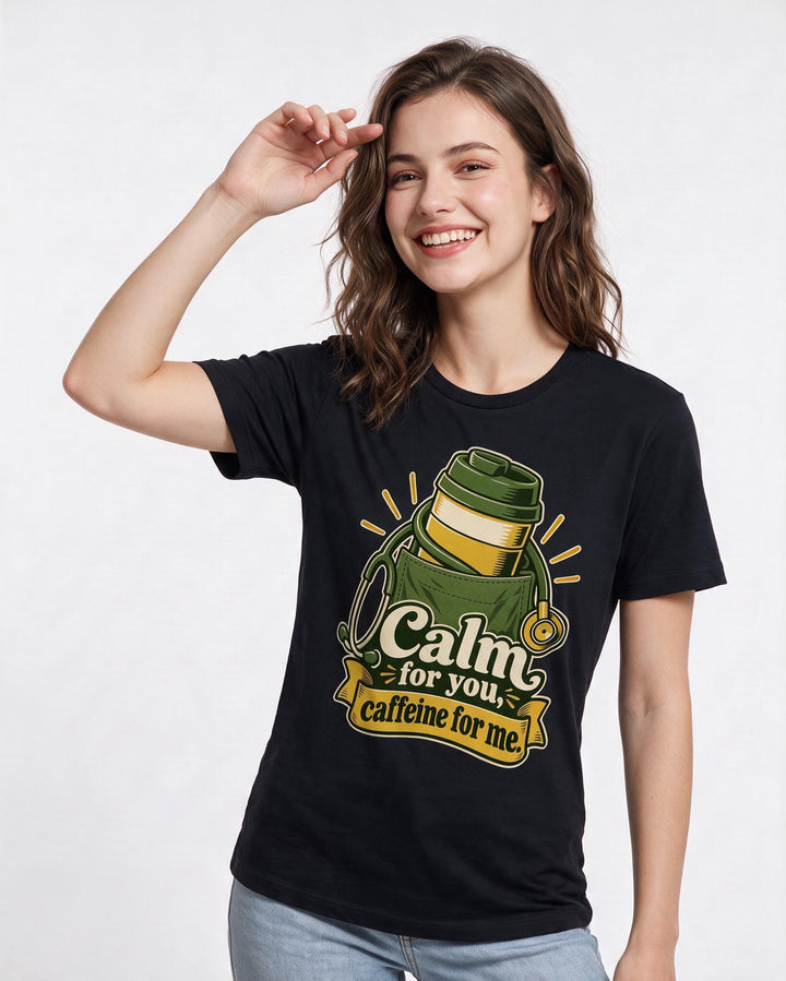 Nurse Black T-Shirt for Women – Nursing Life Graphic Tee product image 1