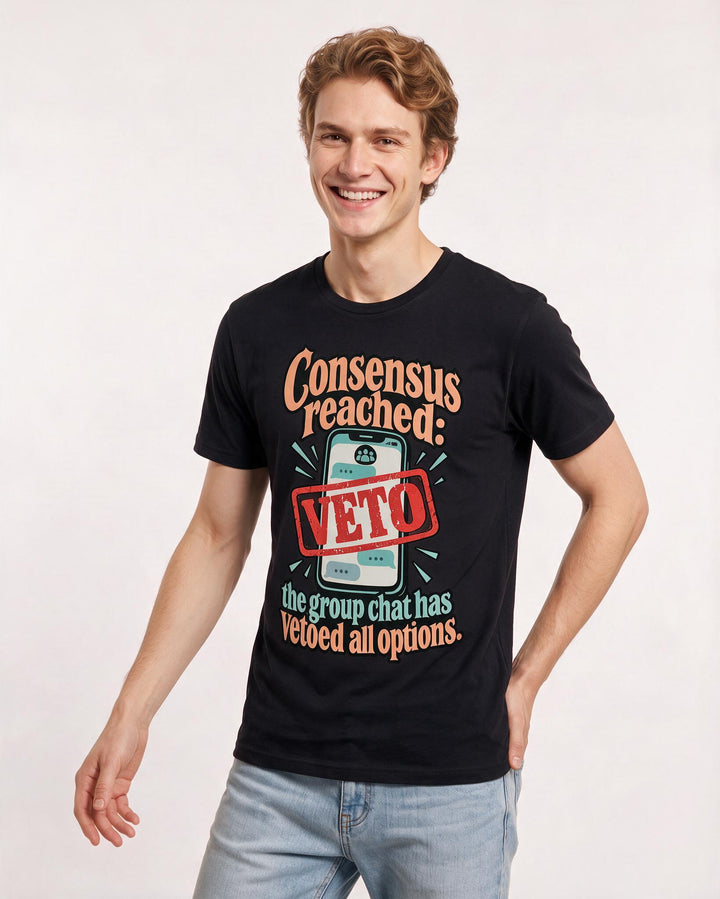 Meme Black T-Shirt for Men – Everyday Expression Graphic Tee product image 1