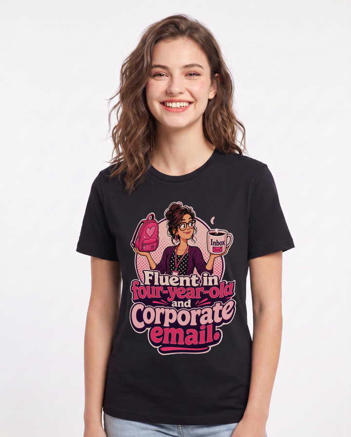 Teacher Black T-Shirt for Women – Everyday Expression Graphic Tee product image 3