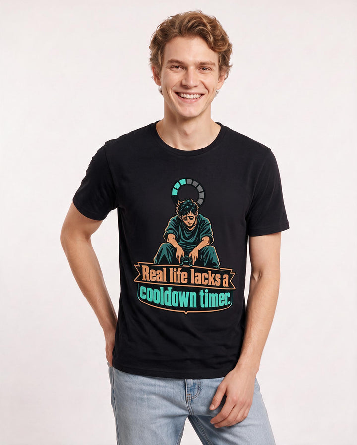Gaming Black T-Shirt for Men – Game Night Graphic Tee product image 1