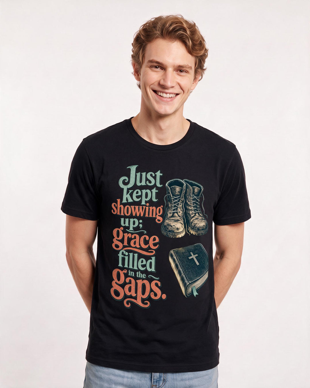Christian Faith Black T-Shirt for Men – Everyday Expression Graphic Tee product image 1