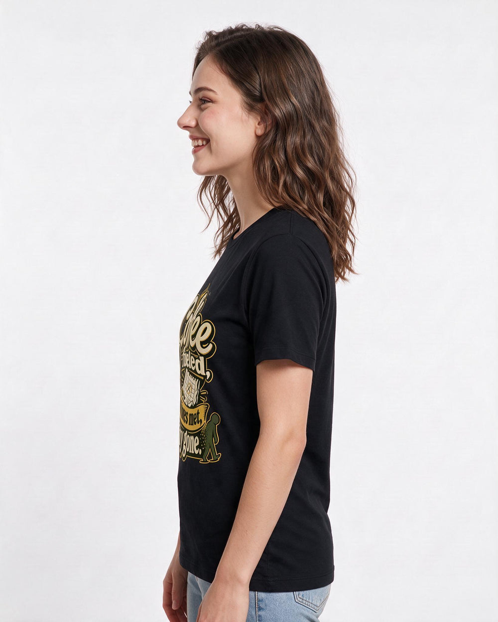 Graduation Black T-Shirt for Women – Everyday Expression Graphic Tee product image 2