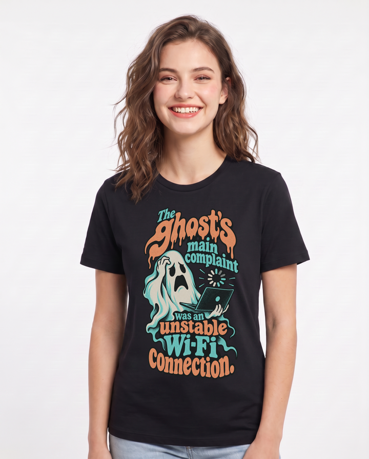 Halloween Black T-Shirt for Women – Halloween Theme Graphic Tee product image 3