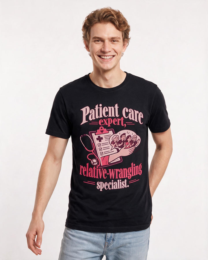 Nurse Black T-Shirt for Men – Nursing Life Graphic Tee product image 1