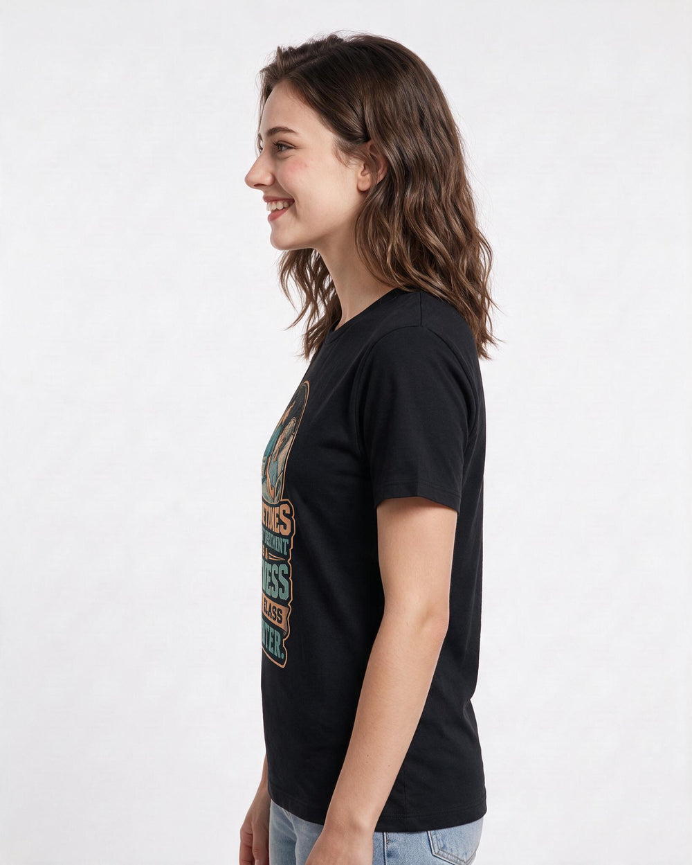 Nurse Black T-Shirt for Women – Nursing Life Graphic Tee product image 2