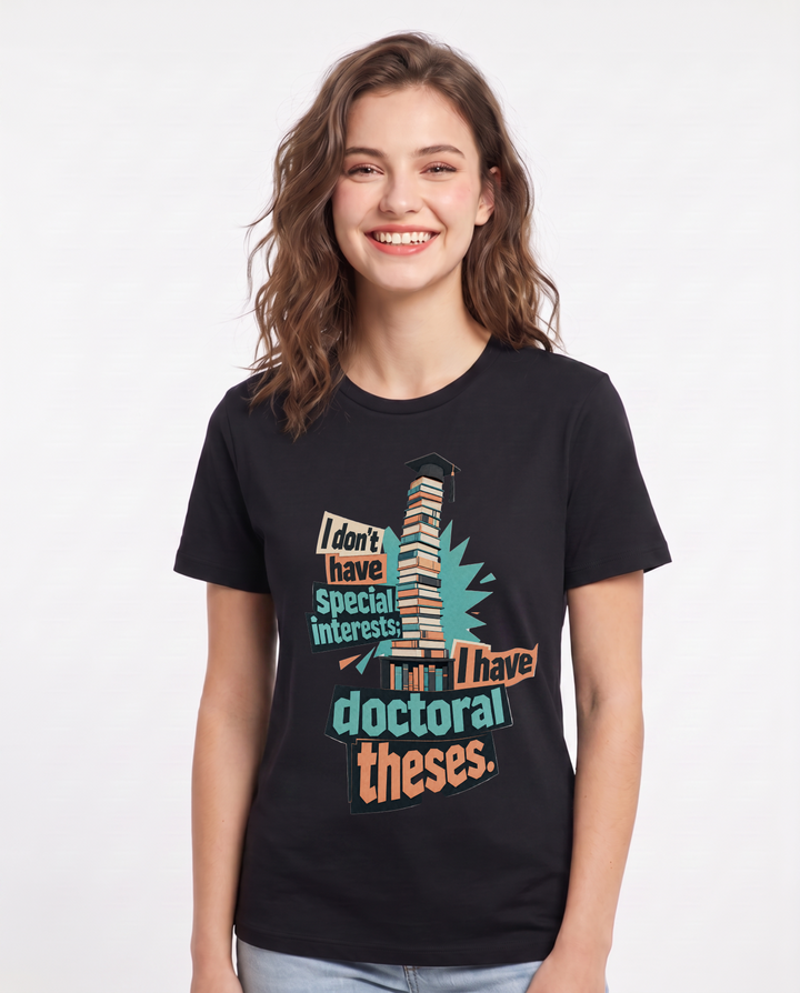Neurodiversity Women's Black T-Shirt – I don't have special interests; I have product image 1