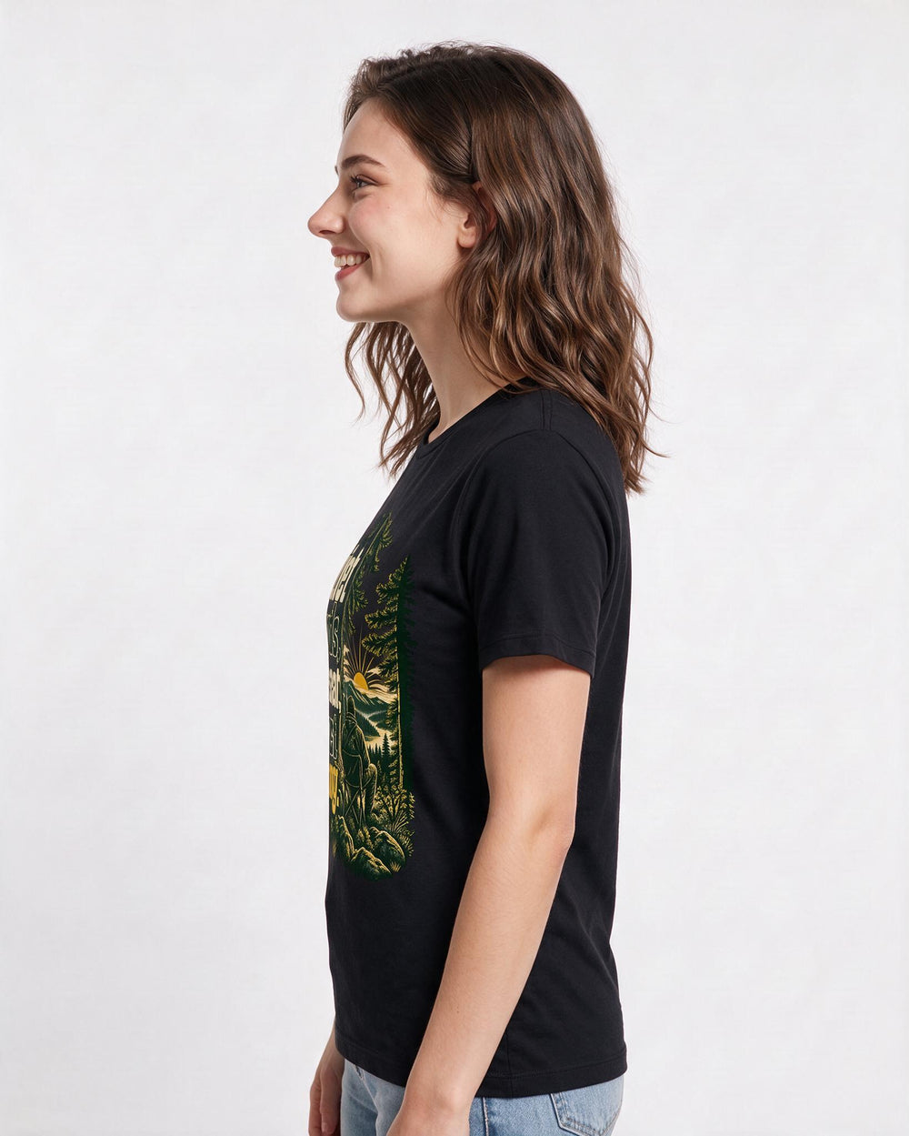 Hunting Black T-Shirt for Women – Everyday Expression Graphic Tee product image 2