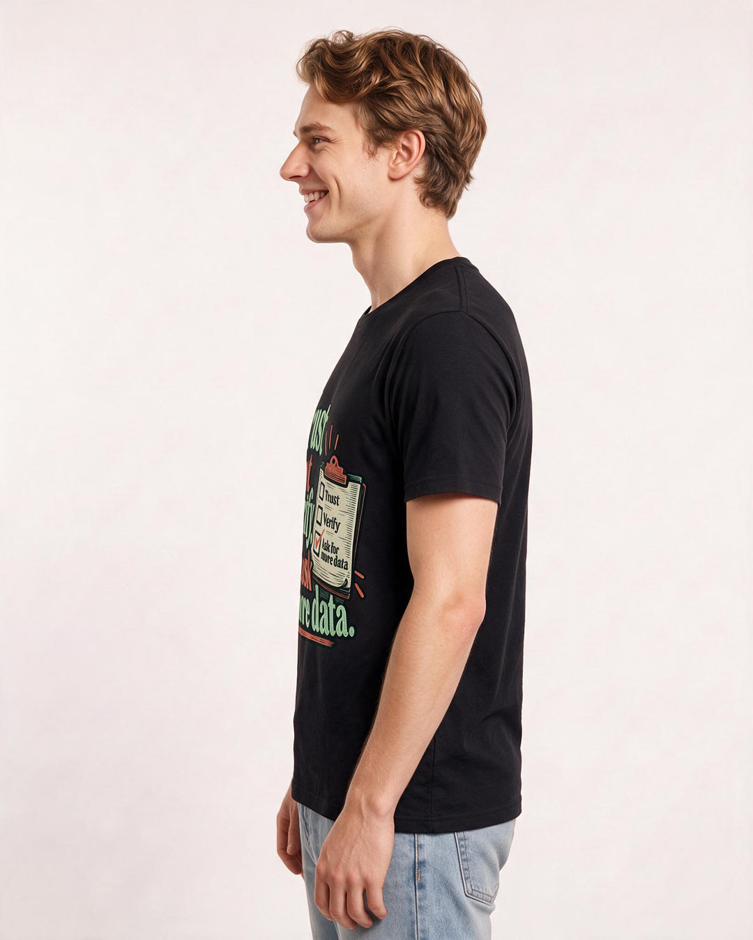 Political Statement Black T-Shirt for Men – Everyday Expression Graphic Tee product image 2