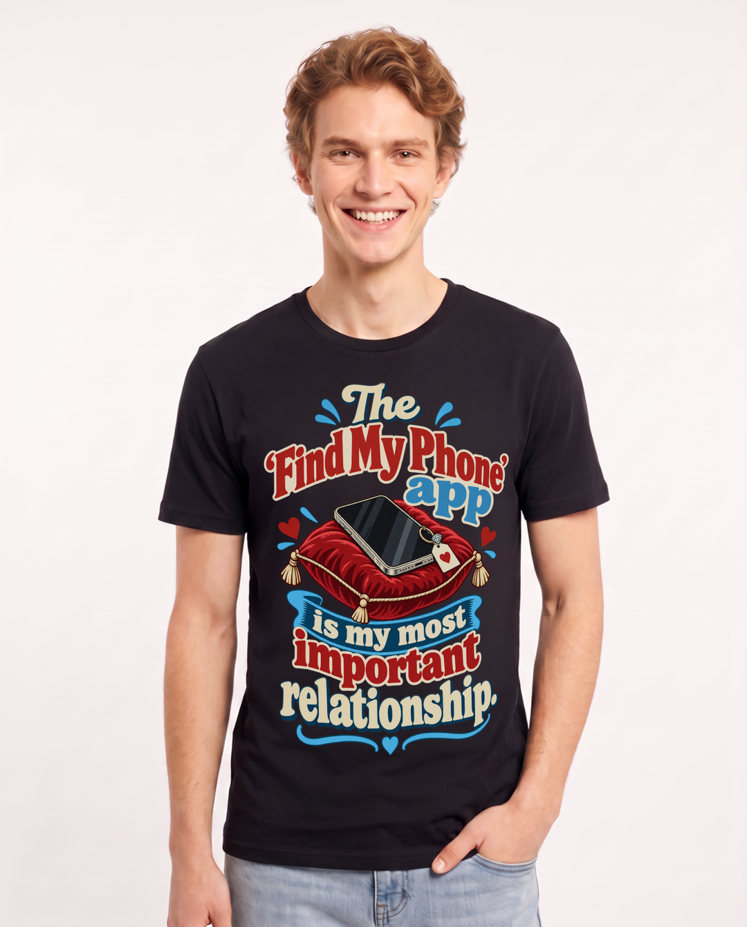 Meme Black T-Shirt for Men – Everyday Expression Graphic Tee product image 3
