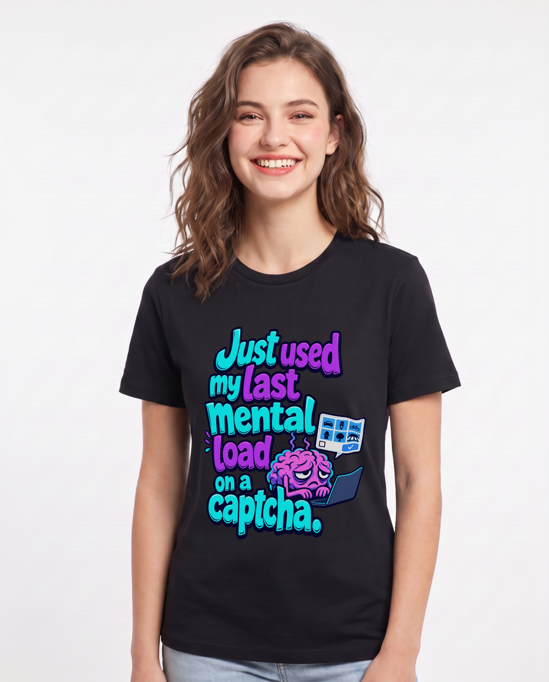 Meme Black T-Shirt for Women – Everyday Expression Graphic Tee product image 3