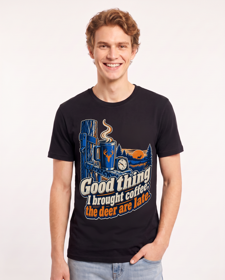 Hunting Black T-Shirt for Men – Everyday Expression Graphic Tee product image 3