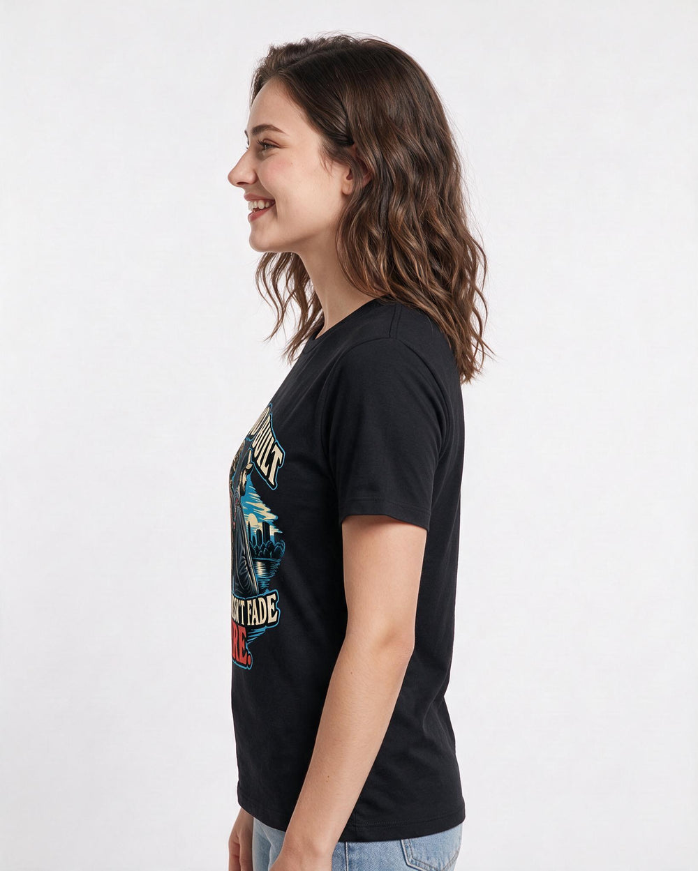 Veteran Black T-Shirt for Women – Everyday Expression Graphic Tee product image 2