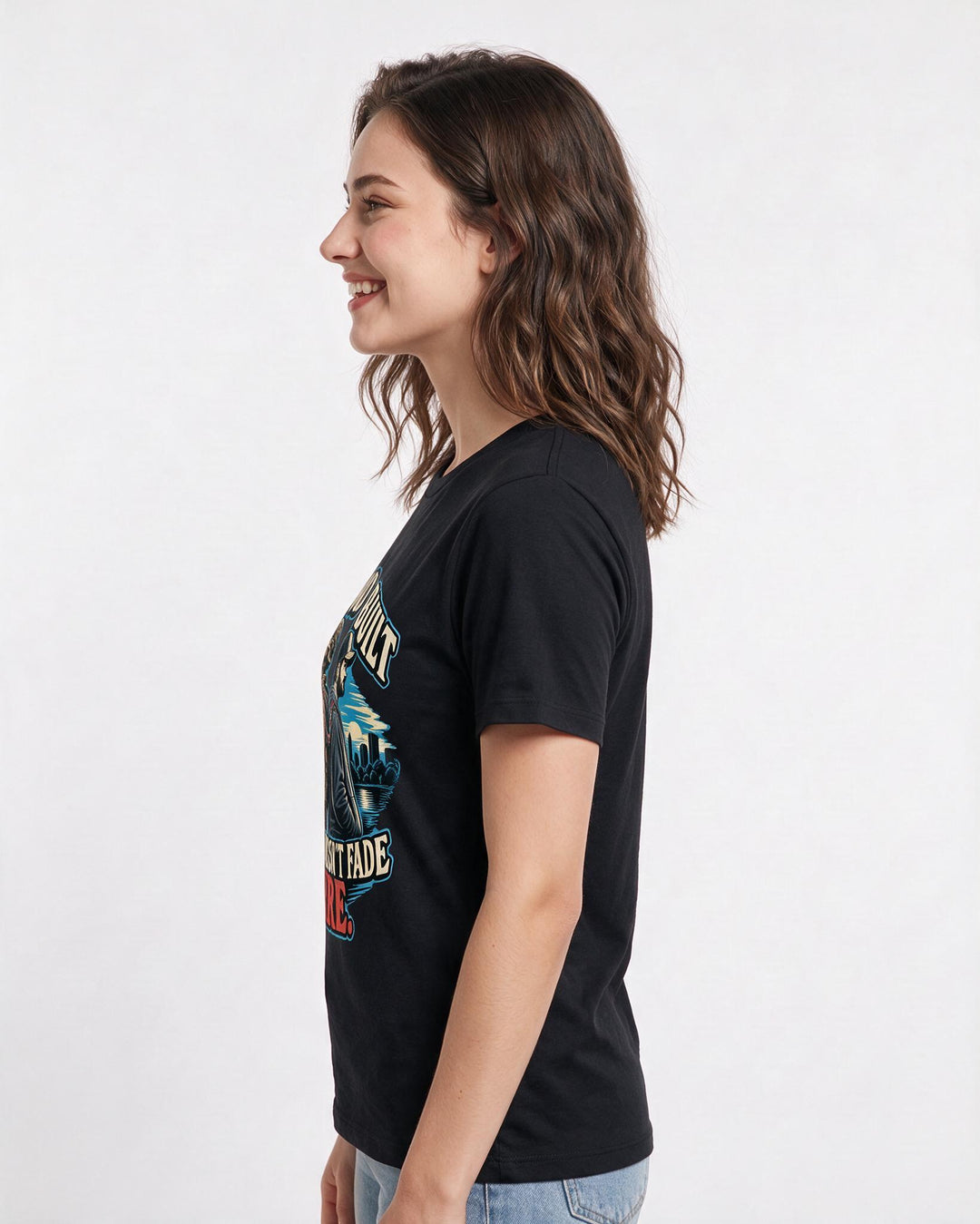 Veteran Black T-Shirt for Women – Everyday Expression Graphic Tee product image 2
