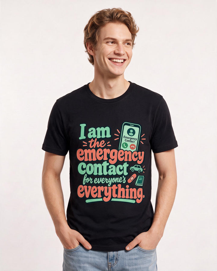 Grandparent Black T-Shirt for Men – Everyday Expression Graphic Tee product image 1