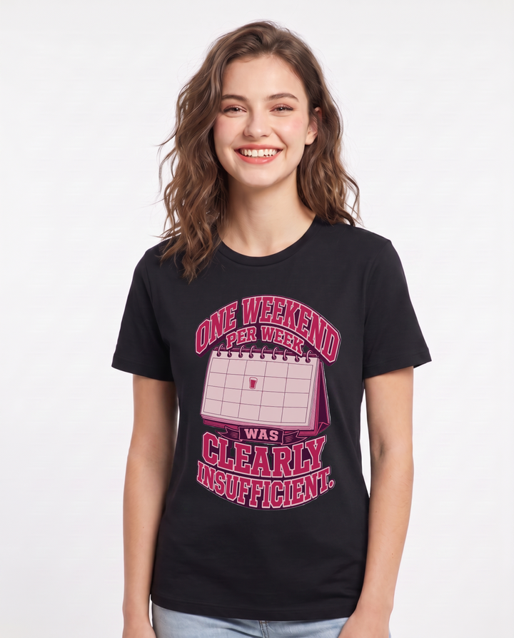 Beer Black T-Shirt for Women – Everyday Expression Graphic Tee product image 1