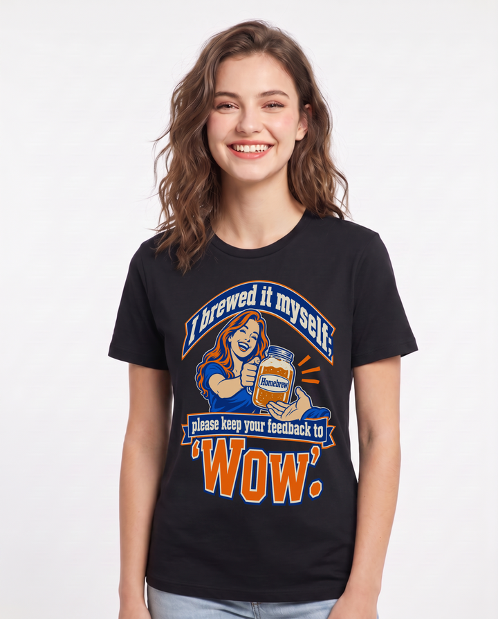 Beer Black T-Shirt for Women – Everyday Expression Graphic Tee product image 3