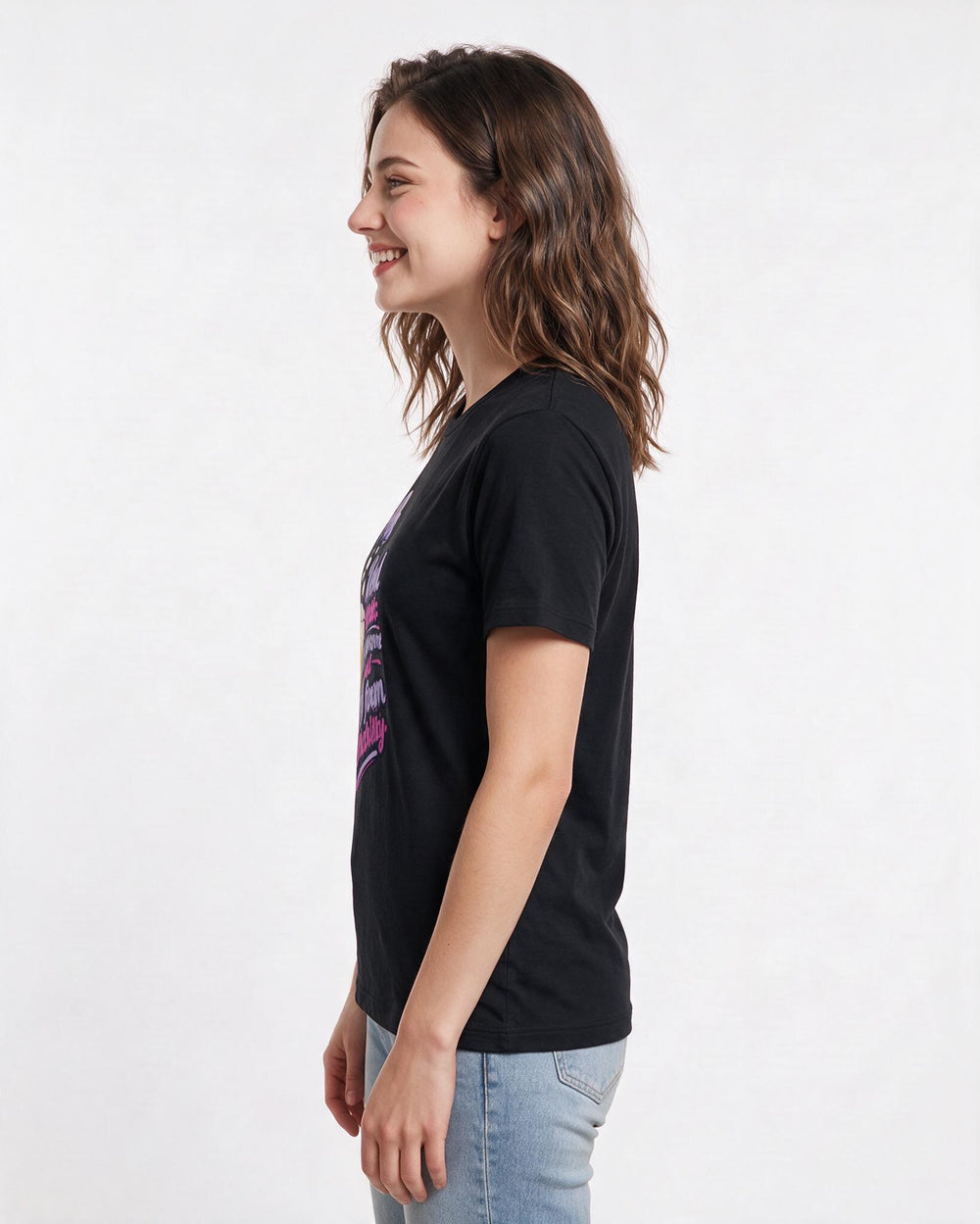 Beer Black T-Shirt for Women – Everyday Expression Graphic Tee product image 2