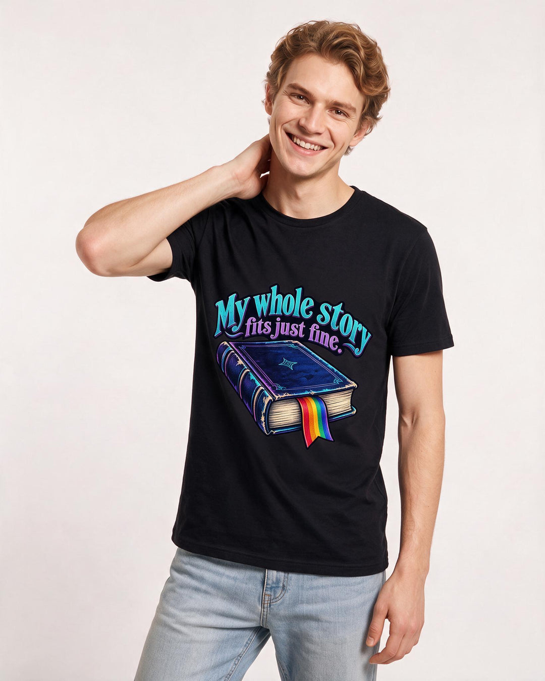 Pride Black T-Shirt for Men – Everyday Expression Graphic Tee product image 1