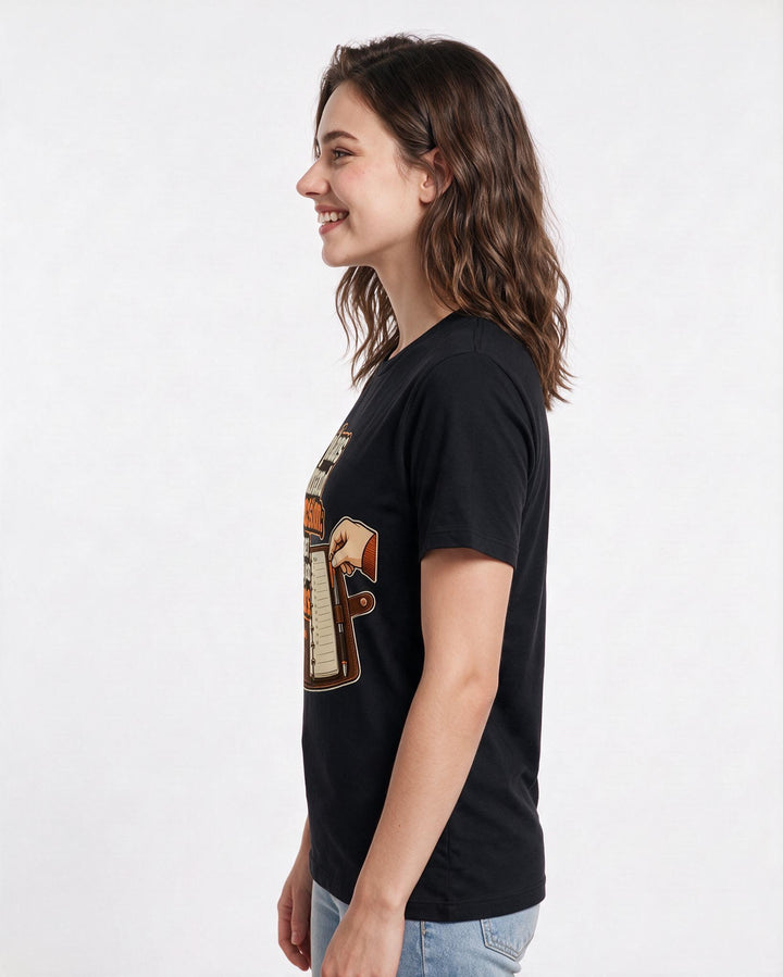 Neurodiversity Black T-Shirt for Women – Everyday Expression Graphic Tee product image 2