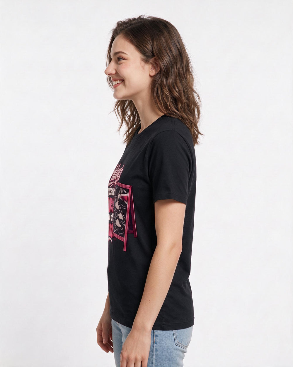 Beer Black T-Shirt for Women – Everyday Expression Graphic Tee product image 2