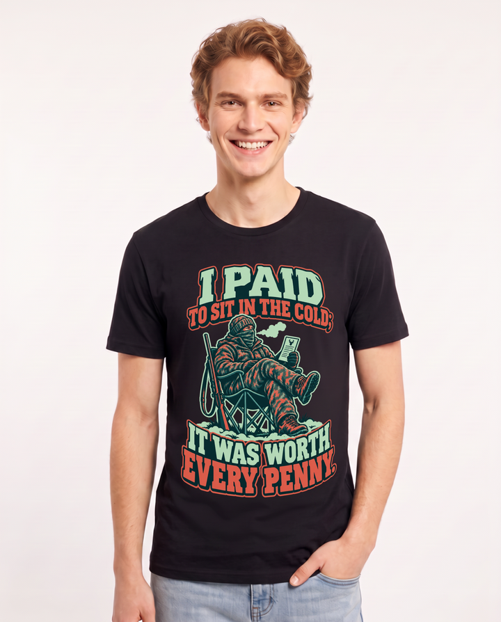 Hunting Black T-Shirt for Men – Everyday Expression Graphic Tee product image 3