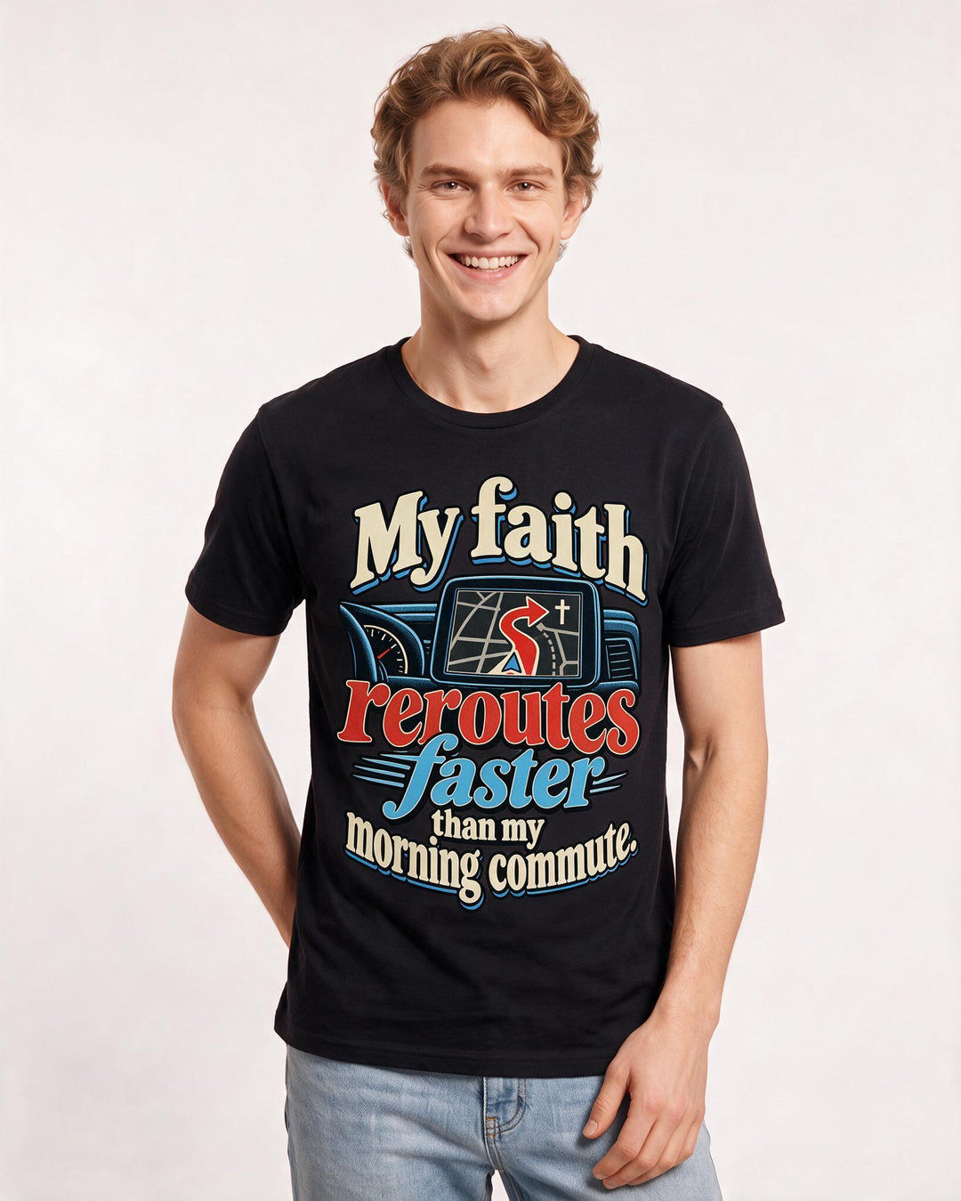Christian Faith Black T-Shirt for Men – Everyday Expression Graphic Tee product image 1