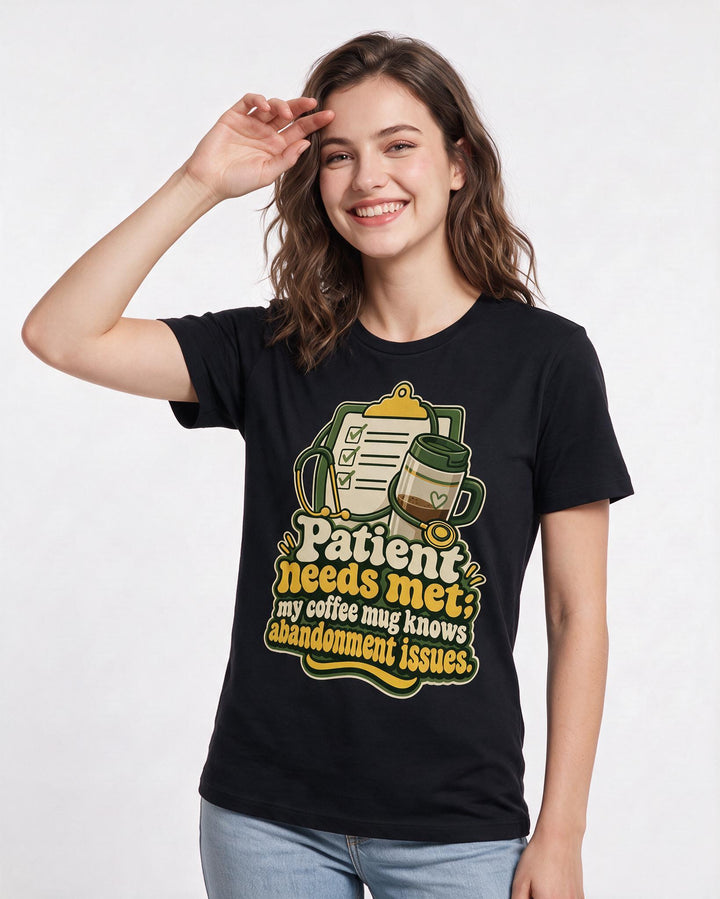 Nurse Black T-Shirt for Women – Nursing Life Graphic Tee product image 1
