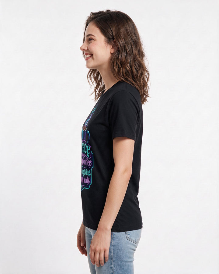 Christian Faith Black T-Shirt for Women – Everyday Expression Graphic Tee product image 2