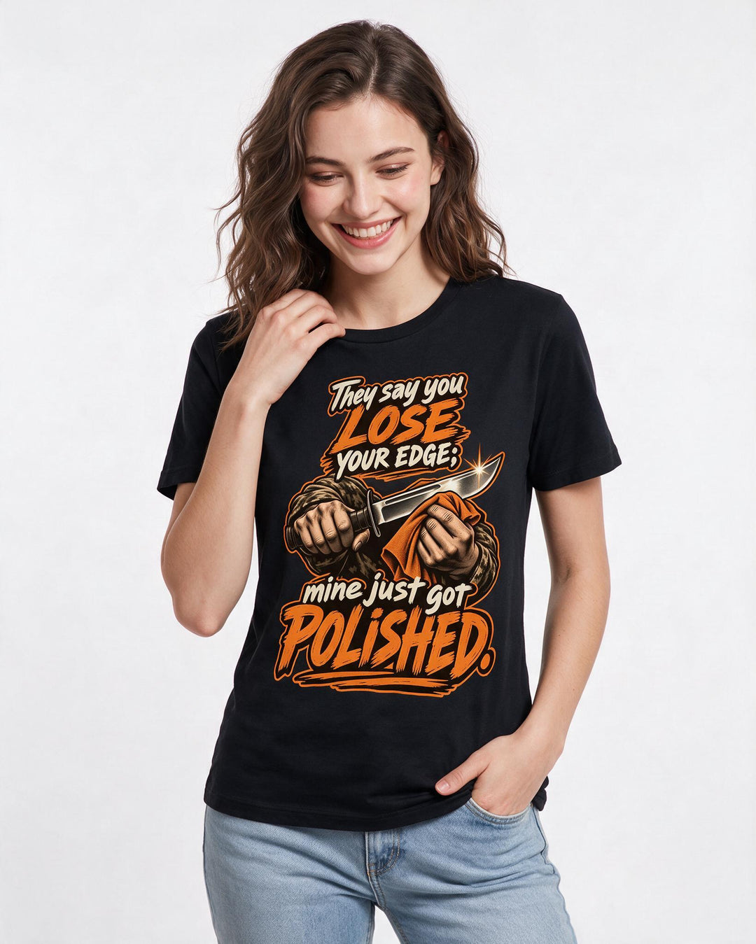 Veteran Black T-Shirt for Women – Everyday Expression Graphic Tee product image 1