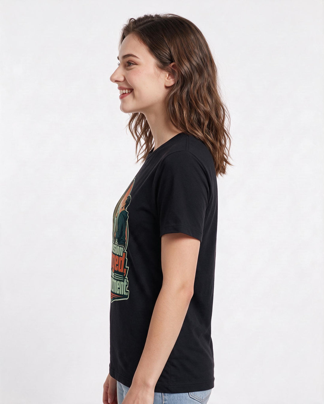 Veteran Black T-Shirt for Women – Everyday Expression Graphic Tee product image 2