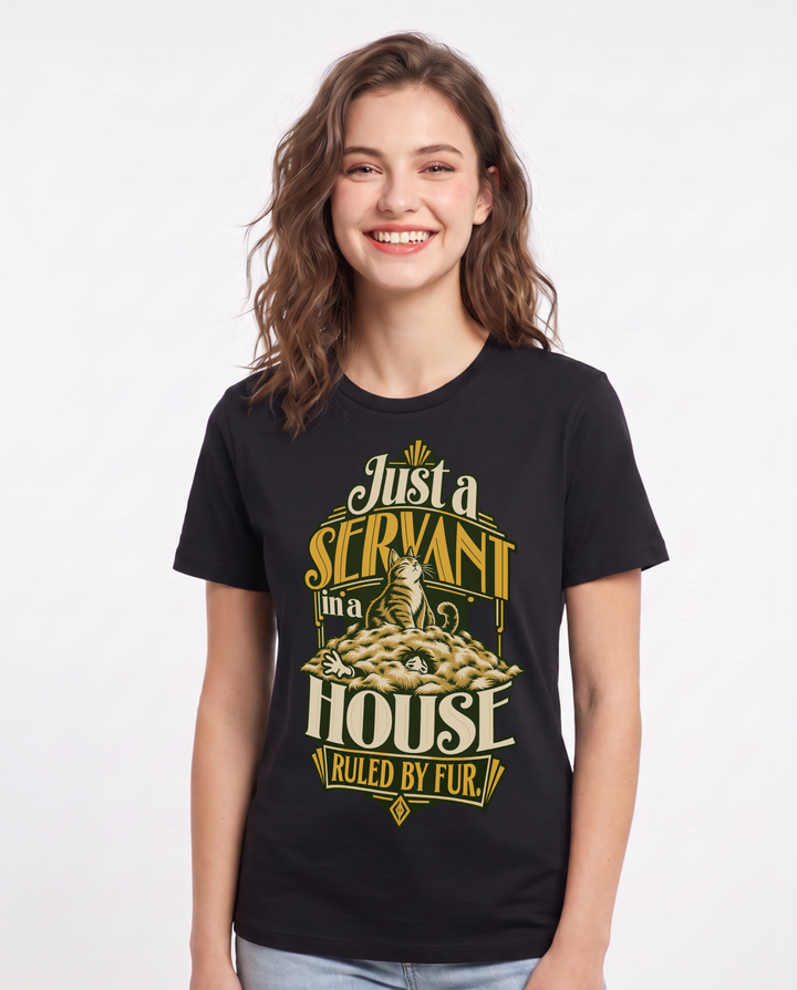 Pet Lover Black T-Shirt for Women – Everyday Expression Graphic Tee product image 3