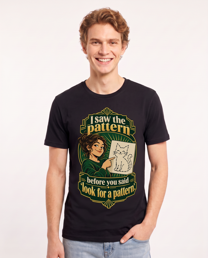 Neurodiversity Black T-Shirt for Men – Everyday Expression Graphic Tee product image 3