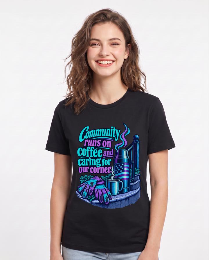 Patriotic Black T-Shirt for Women – Everyday Expression Graphic Tee product image 3