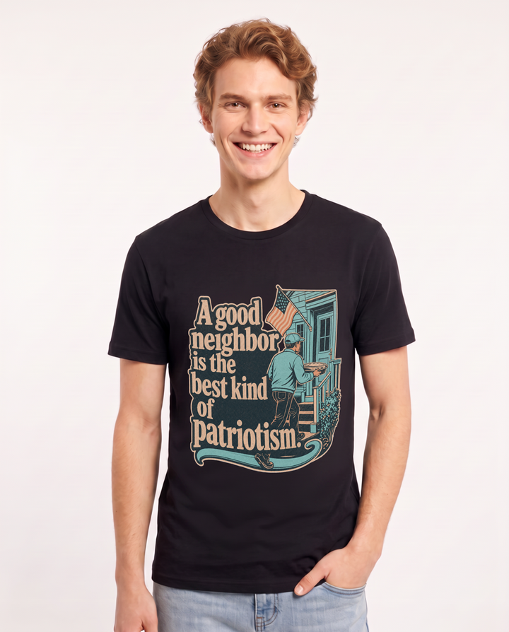 Patriotic Black T-Shirt for Men – Everyday Expression Graphic Tee product image 1