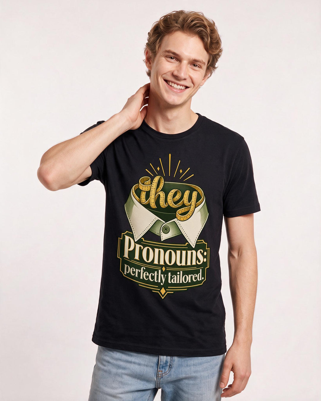 Pride Black T-Shirt for Men – Everyday Expression Graphic Tee product image 1