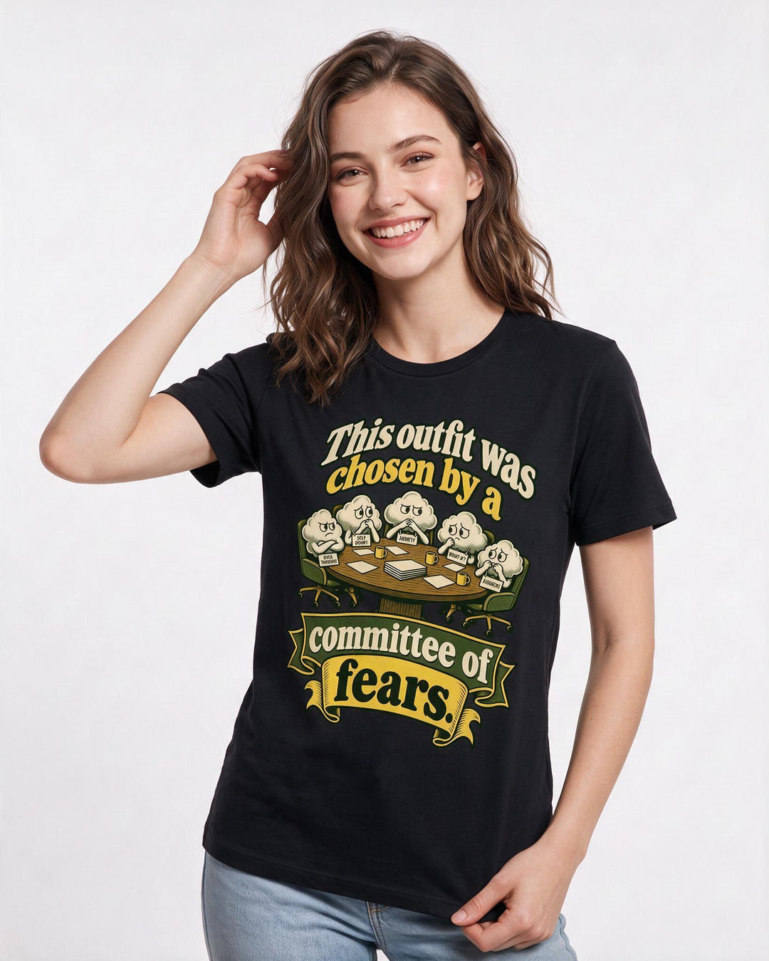 Meme Black T-Shirt for Women – Everyday Expression Graphic Tee product image 1