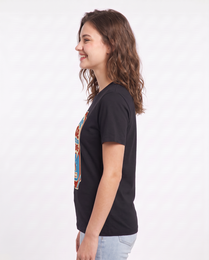 Graphic Women's Black T-Shirt - My quiet phase was just me loading. product image 2