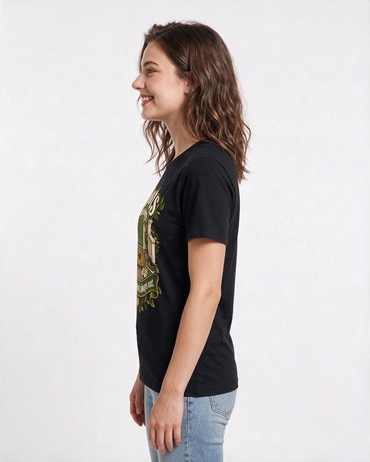 Patriotic Black T-Shirt for Women – Everyday Expression Graphic Tee product image 2