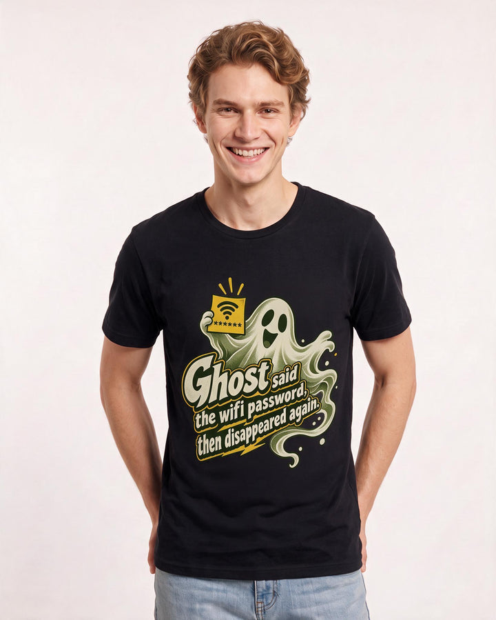 Halloween Black T-Shirt for Men – Halloween Theme Graphic Tee product image 1