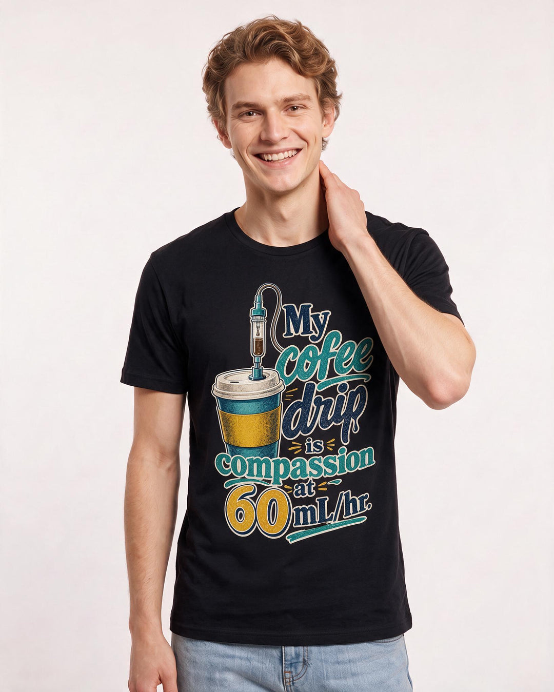 Funny Nurse Men's Black T-Shirt – s wardrobe: the Men product image 3
