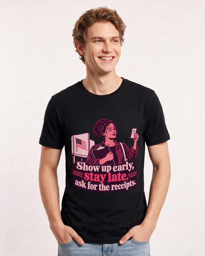 Political Statement Black T-Shirt for Men – Everyday Expression Graphic Tee product image 1