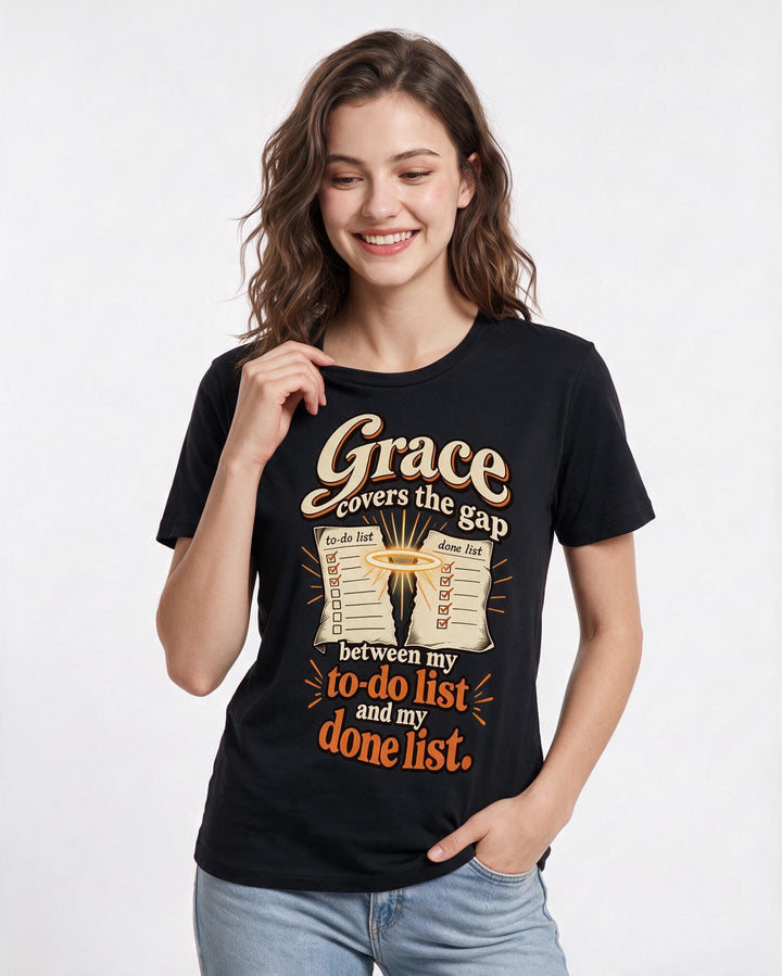 Christian Faith Black T-Shirt for Women – Everyday Expression Graphic Tee product image 1
