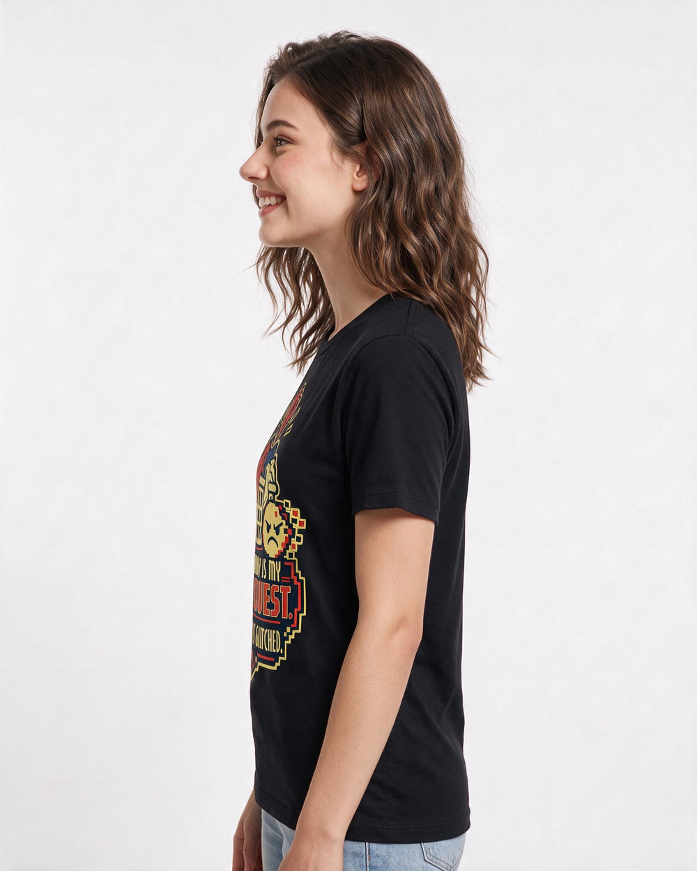 Gaming Black T-Shirt for Women – Game Night Graphic Tee product image 2
