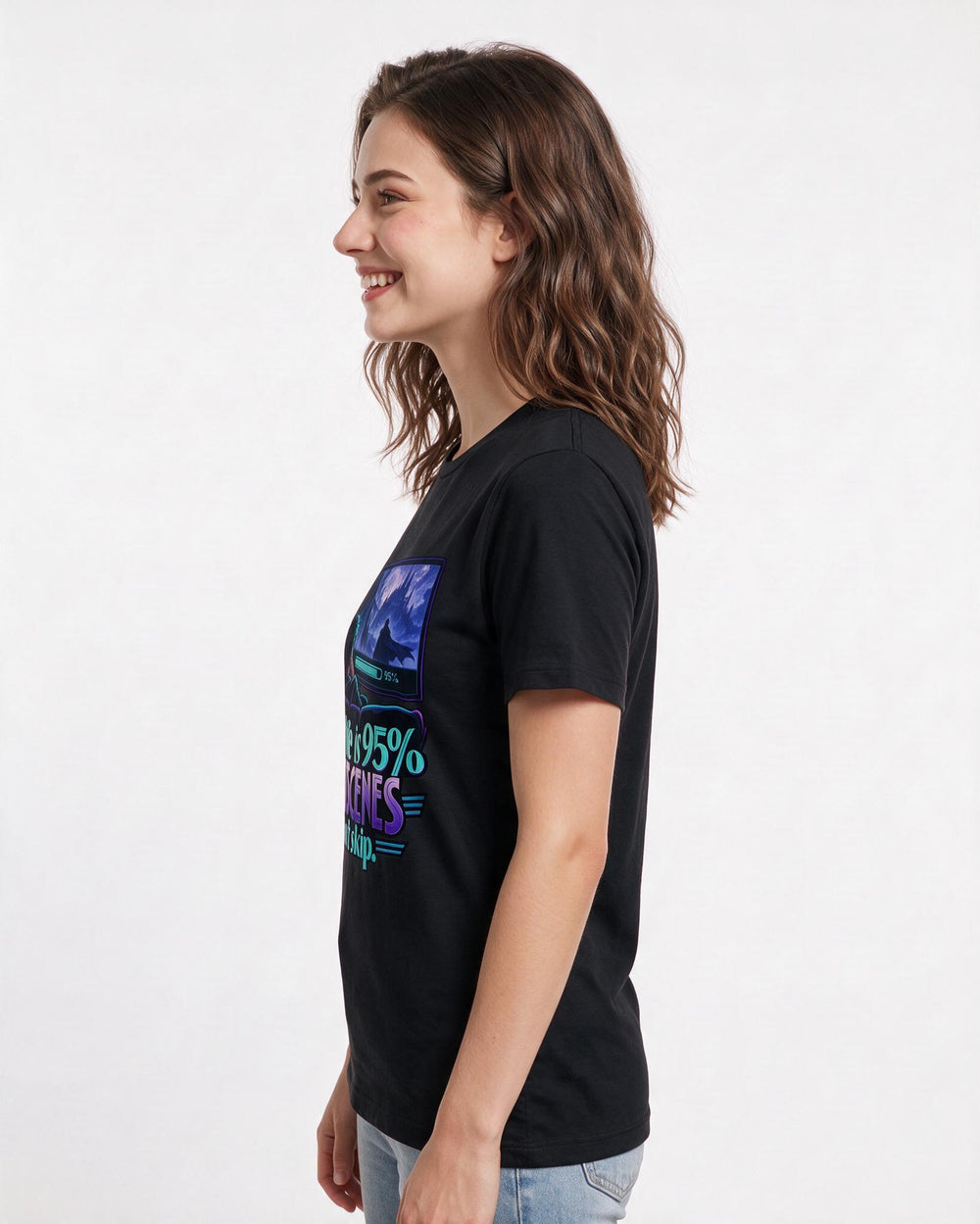 Gaming Black T-Shirt for Women – Game Night Graphic Tee product image 2
