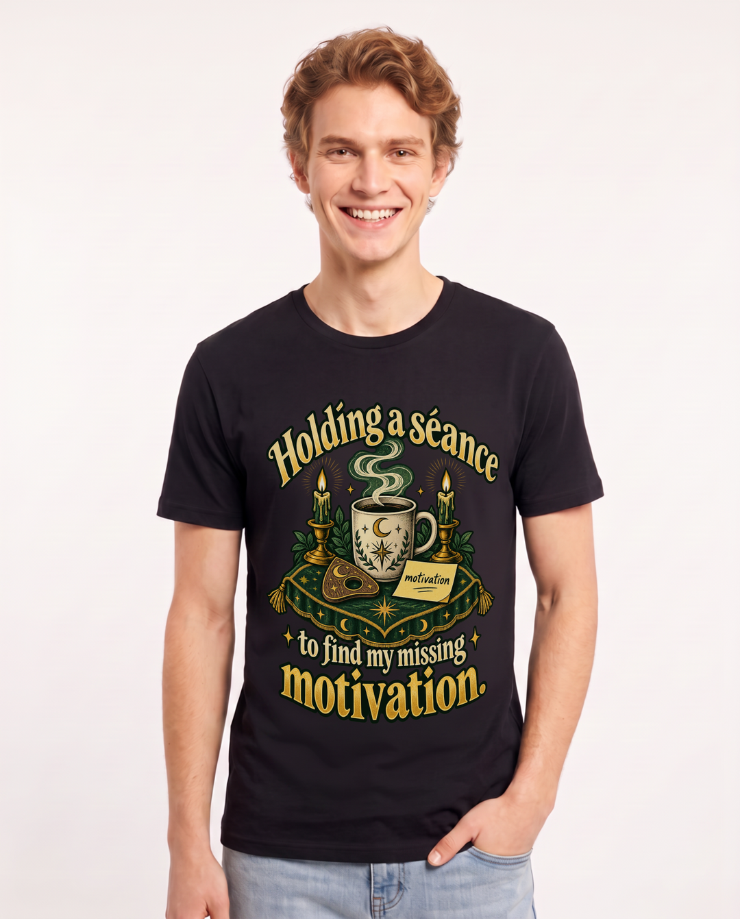 Halloween Black T-Shirt for Men – Halloween Theme Graphic Tee product image 3