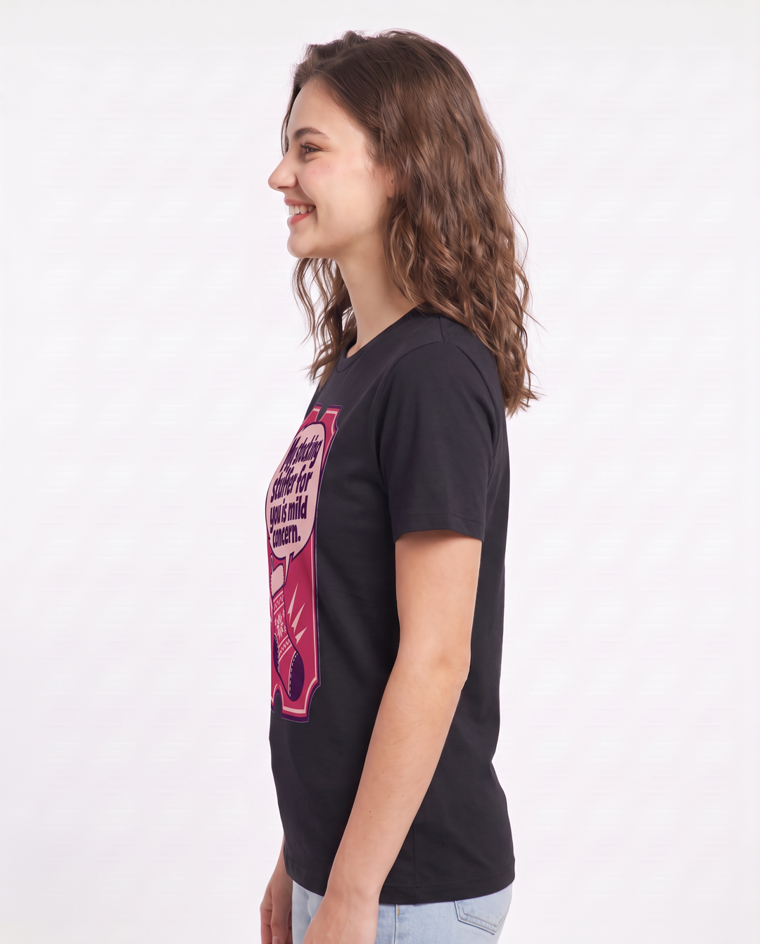 Christmas Women's Black T-Shirt - My stocking stuffer for you is mild product image 2