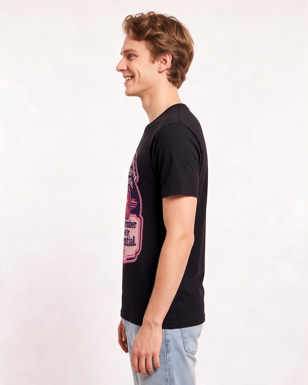 Teacher Gift Men's Black T-Shirt - They forget their pencils. I product image 2