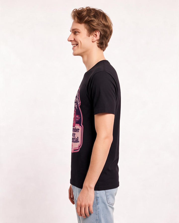 Teacher Gift Men's Black T-Shirt - They forget their pencils. I product image 2