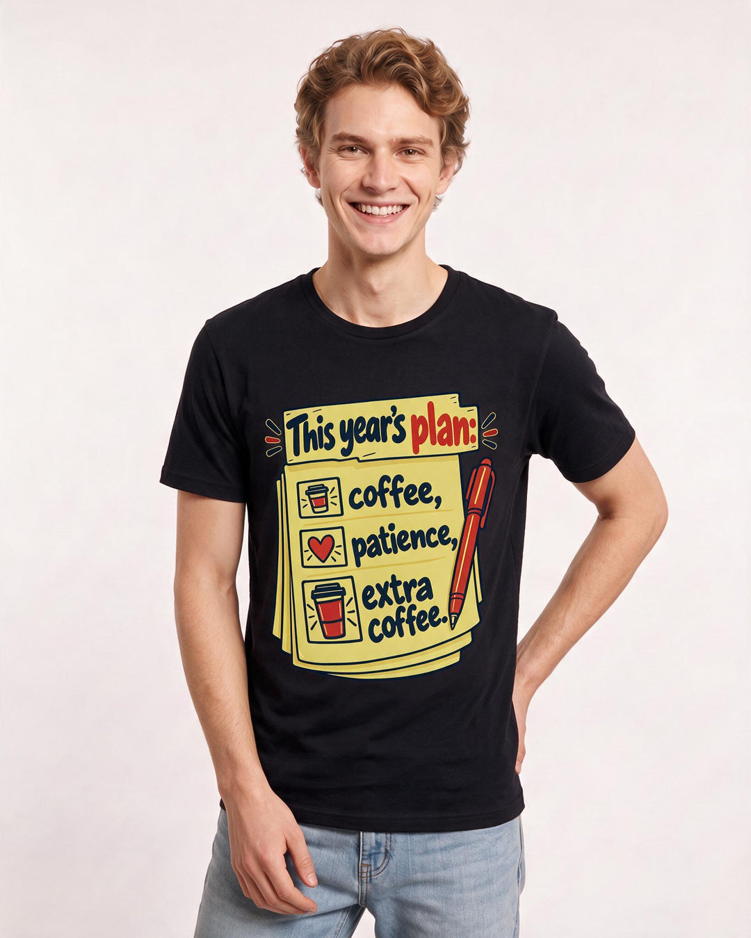 Teacher Black T-Shirt for Men – Everyday Expression Graphic Tee product image 1