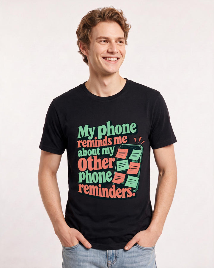 Meme Black T-Shirt for Men – Everyday Expression Graphic Tee product image 1
